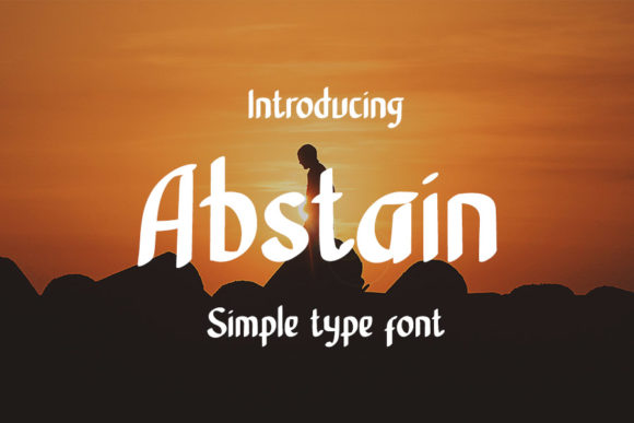 Abstain: A Script Font with Modern Elegance