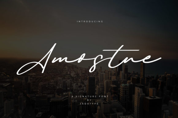 Amostne: A Signature Font for Elegant Editorial Design