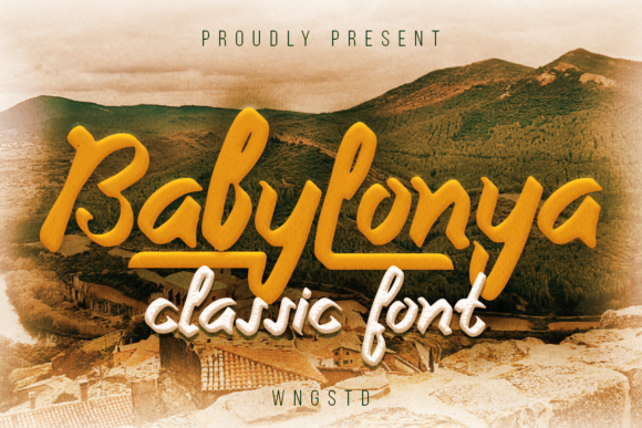 Babylonya: A Dynamic Handwritten Font for Modern Brands