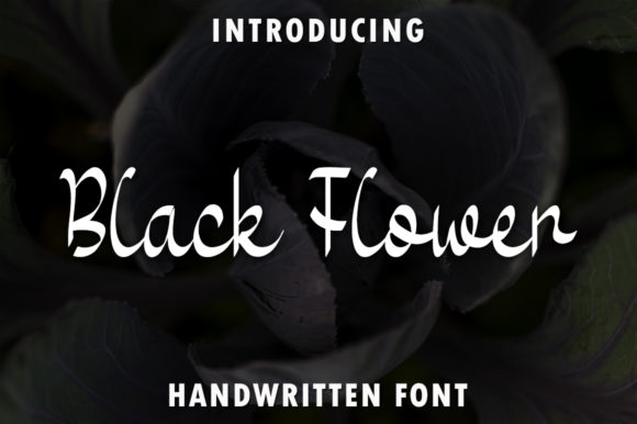 Black Flower: A Handwritten Font for Creative Branding