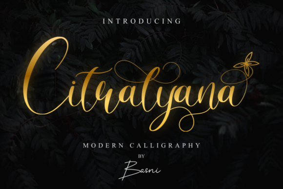 Citralyana: A Dazzling Script Font for Web Design