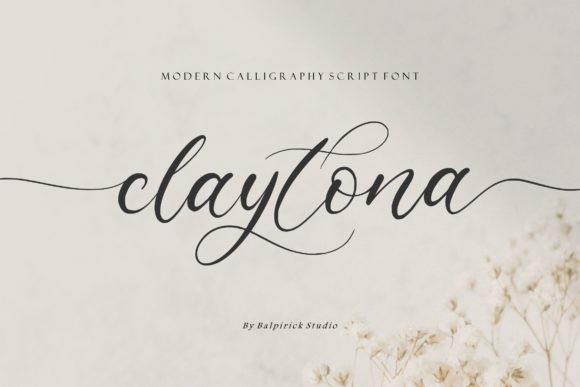 Claytona: A Playful Script Font for Unique Branding