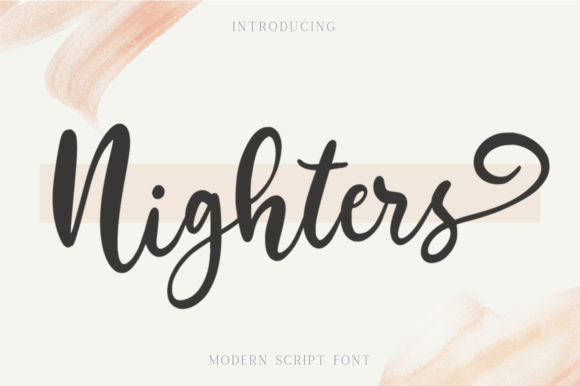 Discover Nighters: A Handwritten Font for Elegant Editorial Design