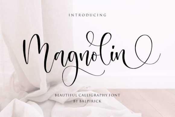 Elevate Your Brand with Magnolin: A Romantic Script Font