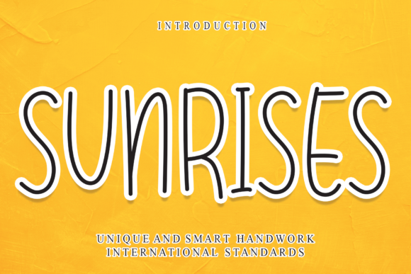 Enhance Your Brand with Sunrises: A Charming Handwritten Font