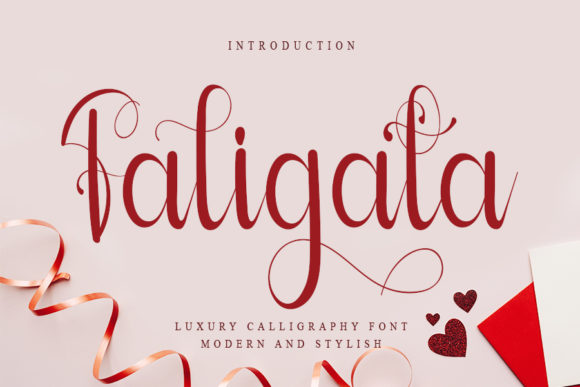 Enhance Your Campaigns with Faligata: A Romantic Script Font