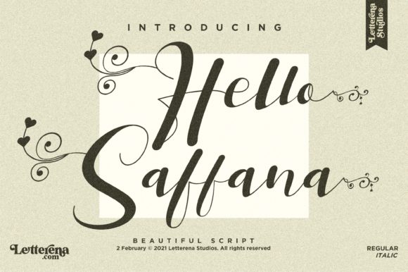 Hello Saffana: A Craft-Friendly Handwritten Font