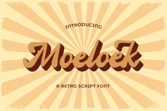 Moeloek: A Retro Cursive Font for Handmade Charm