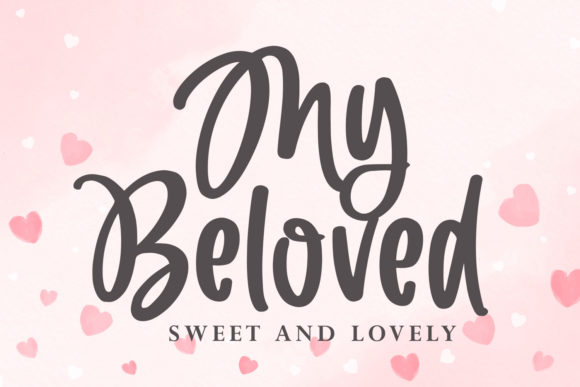 My Beloved: A Handwritten Font for Creative Makers
