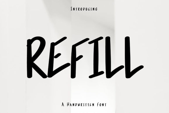 Refill: A Handwritten Font for Engaging Web Design