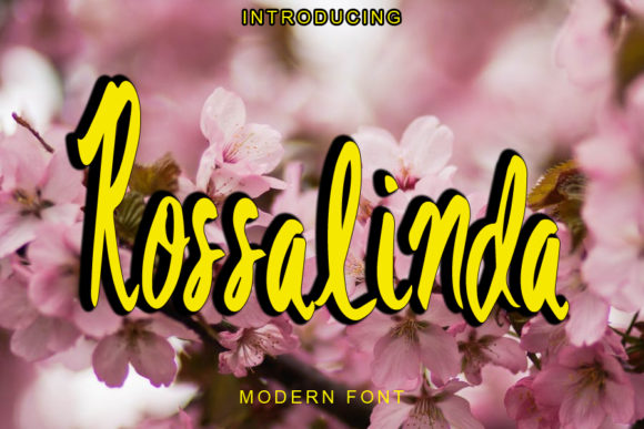 Rossalinda: A Modern Script Font for Editorial Elegance