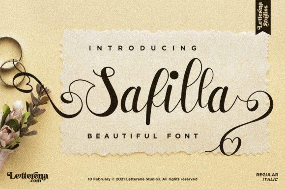 Safilla: A Versatile Script Font for Creative Projects