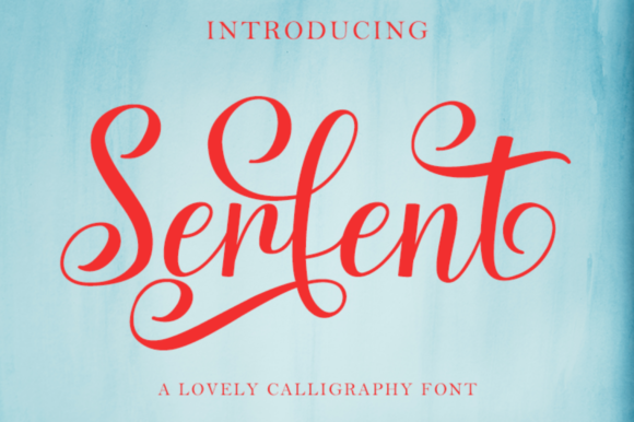 Serfent: A Handwritten Font for Your Brand Story