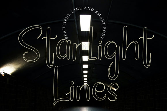 Starlight Lines: A Handwritten Font for Elegant Editorial Design