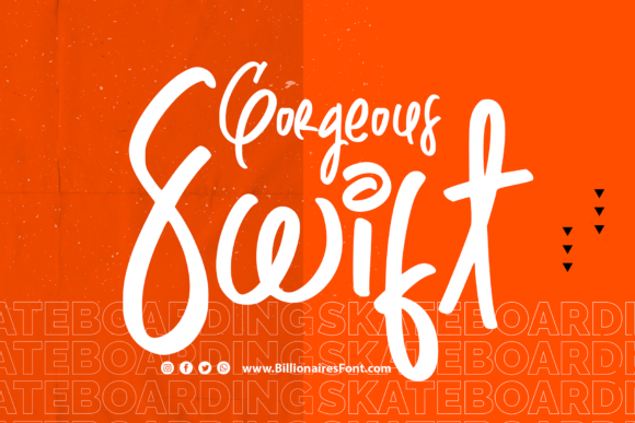 Swift Gorgeous: A Bold and Trendy Handwritten Font for Editorial Design