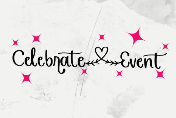 The Celebrate Event Font: A Handwritten Ally for Creative Makers