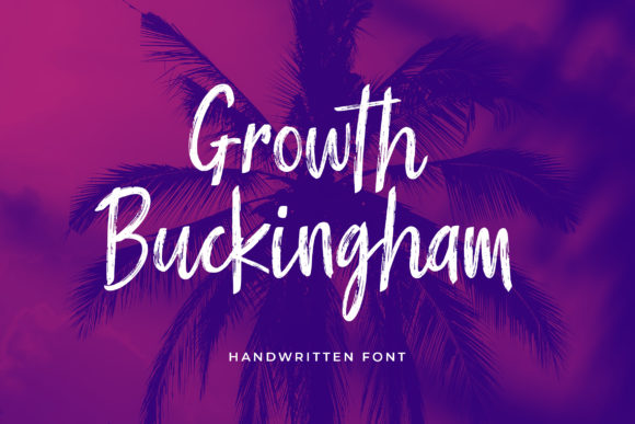 Transform Your Creations with Growth Buckingham Font