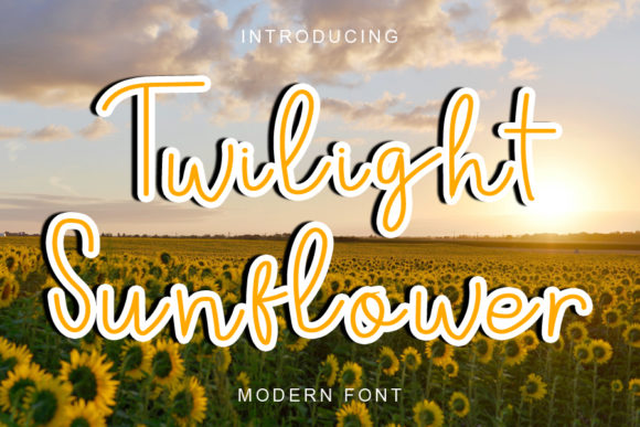 Twilight Sunflower: A Versatile Script Font for Makers